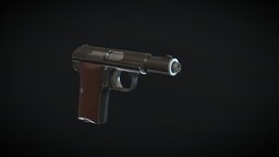 Astra 300 astra, pistol, blender, gameart, hardsurface, 32acp