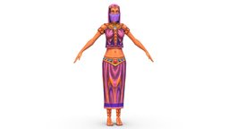 Arab dancer in national costume people, , jewelry, women, tattoo, asian, pink, young, dress, shoes, sandals, national, arabian, slim, earrings, mask, woman, beautiful, heels, costume, casual, slave, dancer, necklace, evening, low-poly-model, girl, blouse, -woman, womancharacter, -girl, womenswear, woman3d, girl, gold, bracelet, casualwear, casual-wear, buisnesswomen, "concubine", "braids-hairstyle", "burqa"