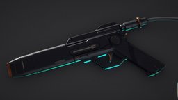 SCIFI Welder hard, surface, firearm, welder, weld, tool, pistol, noai