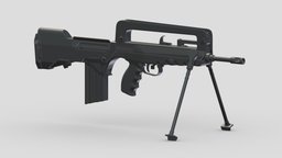 FAMAS rifle, grenade, assault, high, soldier, revolver, army, handgun, carbine, generic, semi, long, submachine, defense, equipment, firearm, vr, bullpup, ar, firearms, automatic, machine, battle, pistol, sniper, launcher, personal, semi-automatic, weapon, asset, game, 3d, low, poly, military, shotgun, gun, gear, war, "light", "multiple-barrel"
