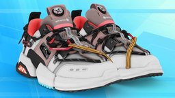 Cyberpunk Fashion Sneaker 8 Techwear Scifi people, urban, cyberpunk, shoes, boots, nike, trainer, footwear, converse, sneaker, adidas, yeezy, jordan, shoescan, balenciaga, nft, air, techwear