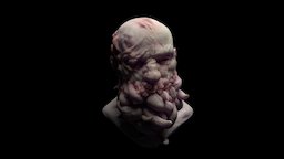 Decayed Man sketch, tentacle, lovecraft, lovecraftian, mythos, maya, creature, zbrush, monster