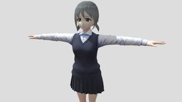 【Anime Character】Female14/15 (Discount/Unity 3D) japan, animegirl, animemodel, anime3d, japanese-style, anime-character, vroid, unity, anime, japanese