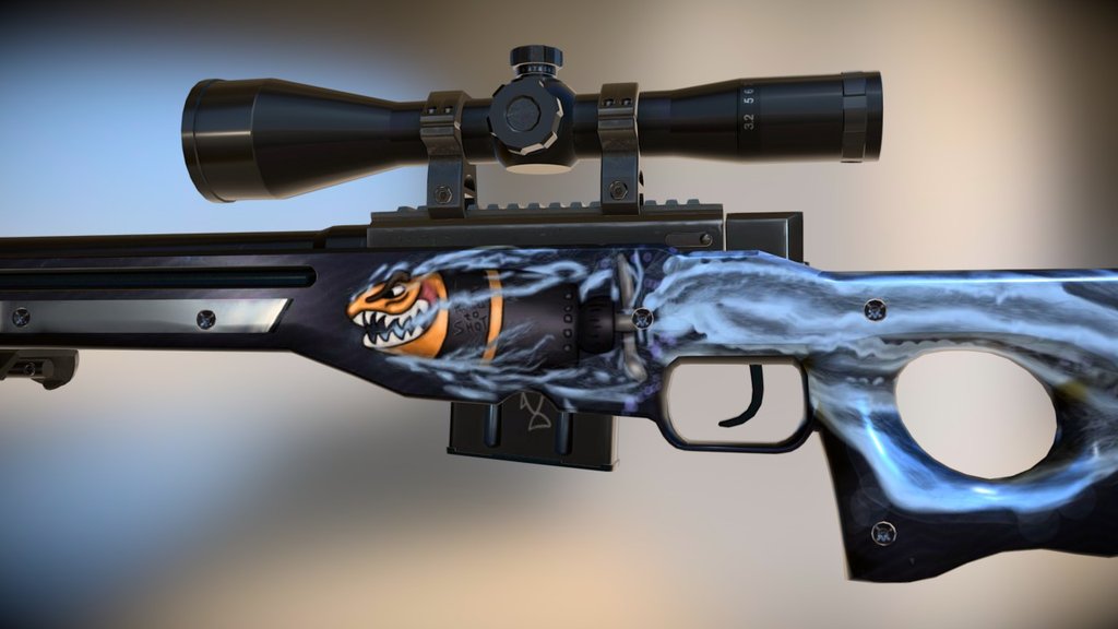 Preview Steam Workshop - AWP | Angry Torpedo - 3D model by bymerpro 3d model