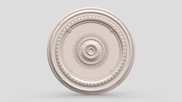 Classic Ceiling Medallion 30 kit, room, exterior, element, ceiling, architectural, ornament, molding, cornice, classic, medallion, gothic, bash, decor, corbel, details, rosette, classical, kitbash, finishes, pilaster, cartouche, acanthus, 3d, design, house, home, decoration, interior, temple