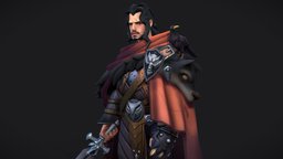 Swordman videogames, artwork, 3dart, color, badass, fantasycharacter, blender, animation, fantasy, noai