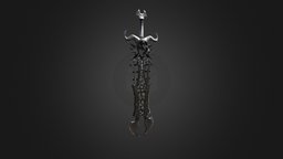 Death Sword assassin, japan, fighter, samurai, melee, iron, bladed, strength, weapon, art, military, sword, war, dagger, knight, steel