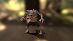 Werewolf werewolf, blender, creature, wolf, hombrelobo