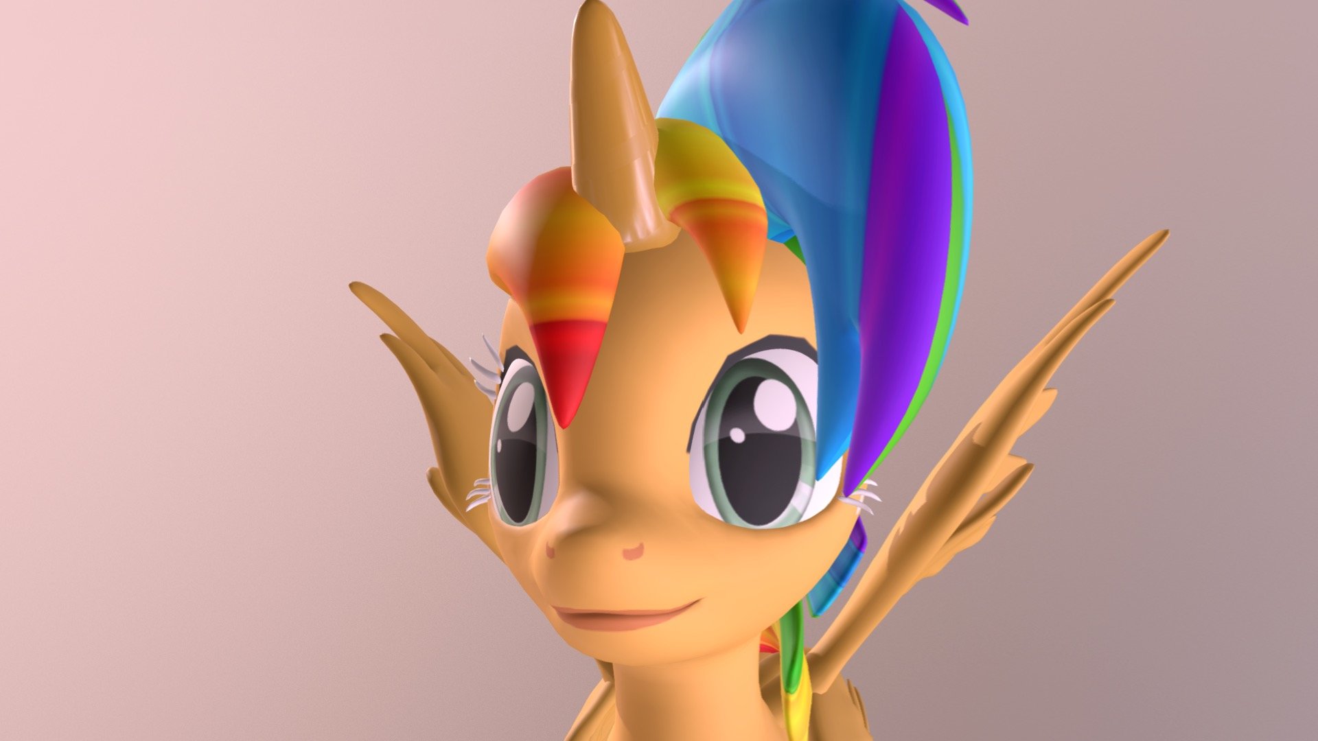 the unicorn that is on AROLL she rolls! - Rolling unicorn - Download Free 3D model by NovemberHorse 3d model