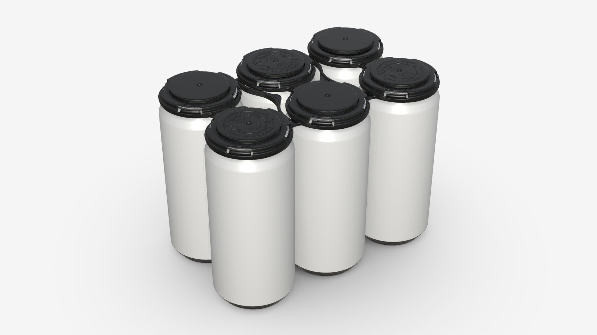 Standard Can Clip PAK Carrier Handle 6Pak - Buy Royalty Free 3D model by HQ3DMOD (@AivisAstics) 3d model