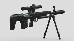 Dragunov SVU High-poly rifle, grenade, assault, high, soldier, revolver, army, handgun, carbine, generic, semi, long, submachine, defense, equipment, firearm, vr, bullpup, ar, firearms, automatic, machine, battle, pistol, sniper, launcher, personal, semi-automatic, weapon, asset, game, 3d, low, poly, military, shotgun, gun, gear, war, "light", "multiple-barrel"