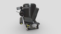 Technogym Selectorised Leg Curl bike, cross, set, stepper, cycle, fitness, gym, equipment, vr, ar, exercise, treadmill, training, professional, machine, commercial, fit, 3d, gyms, myrun