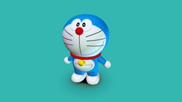 Doraemon cat, japan, future, doraemon, 2112, robotcat, blue, robot