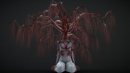 Blood Tree trees, tree, blood, diablo, anatomy, red, fungus, branches, creepy, fungi, willow, lastofus, femalecharacter, horrorgame, arteries, femaleanatomy, anatomy-human, willowtree, spores, female, stylized, blue, female-model, horror, noai