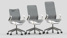 Herman Miller Cosm Chair office, scene, room, modern, storage, sofa, set, work, desk, generic, accessories, equipment, collection, business, furniture, table, vr, ergonomic, ar, seating, workstation, meeting, stationery, lexon, asset, game, 3d, chair, low, poly, home, interior