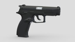 Grand Power K100 rifle, grenade, assault, high, soldier, revolver, army, handgun, carbine, generic, semi, long, submachine, defense, equipment, firearm, vr, bullpup, ar, firearms, automatic, machine, battle, pistol, sniper, launcher, personal, semi-automatic, weapon, asset, game, 3d, low, poly, military, shotgun, gun, gear, war, "light", "multiple-barrel"