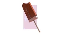 Popweapon! (by @eiken3kyuboy) ice, cream, chocolate, giant, icecream, twitter, popsicle, fudge, weapon, girl, art, man, sword, anime, japanese, eiken3kyuboy