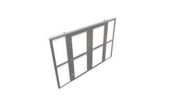 TS66 Rebate Double Door with Side Window Midrail side, window, bim, bimstore, ams, doubel, ts66, rebate, midrail, door