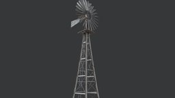 Old Steel Mill PBR pump, rusty, landmark, mill, rustic, western, metal, water, countryside, substanceold, substancepainter, pbr, lowpoly, gameasset, gameready, steel