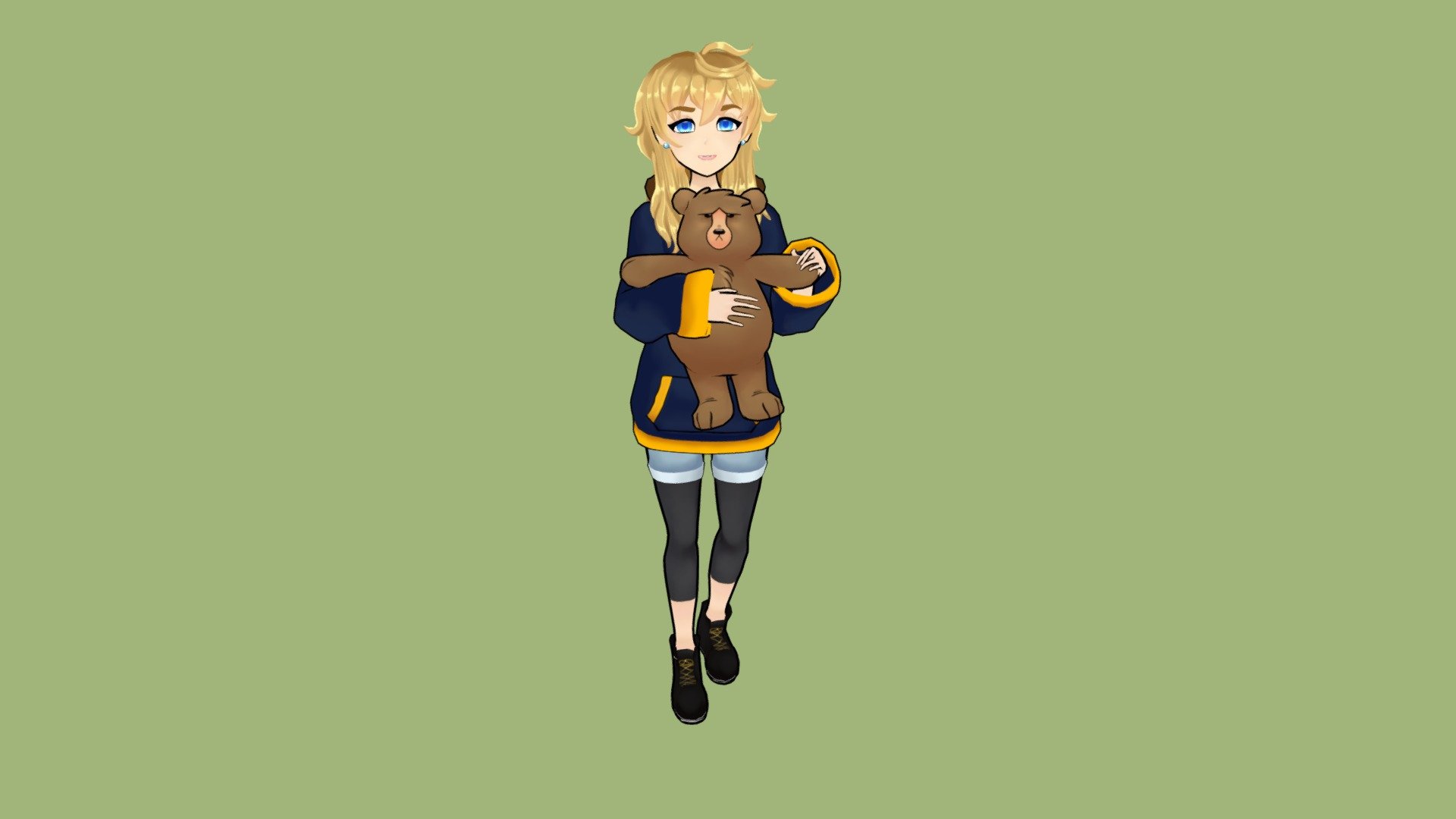 Commission for ZorantheBear on twitter - ZoranChan - 3D model by Carly.Simmons 3d model
