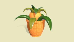 Office Plant plant, pot, downloadable, officeplant, pottedplant, potted-plant, substancepainter, substance, unity, cartoon, 3d, fake-interior, fakeplant, plasticplant
