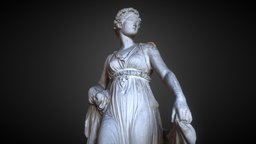 Dancing Girl (A179) 3dscanner, greek, cloth, italy, dance, classic, scandinavian, plaster, mythology, woman, thorvaldsen, girl