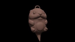 Otter Pendat Printable cute, jewelry, pendant, fat, otter, printable, cartoonstyle, jewelry-3d-stl, jewelry-3d-design, cartoonanimal, cuteanimal, cartoon, cuteanimals, cartoonanimals