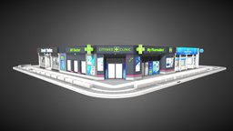 Store Front Pack 4 photo, garden, studio, realistic, storefront, pbr-texturing, pbr-game-ready, medical, building, shop, booking