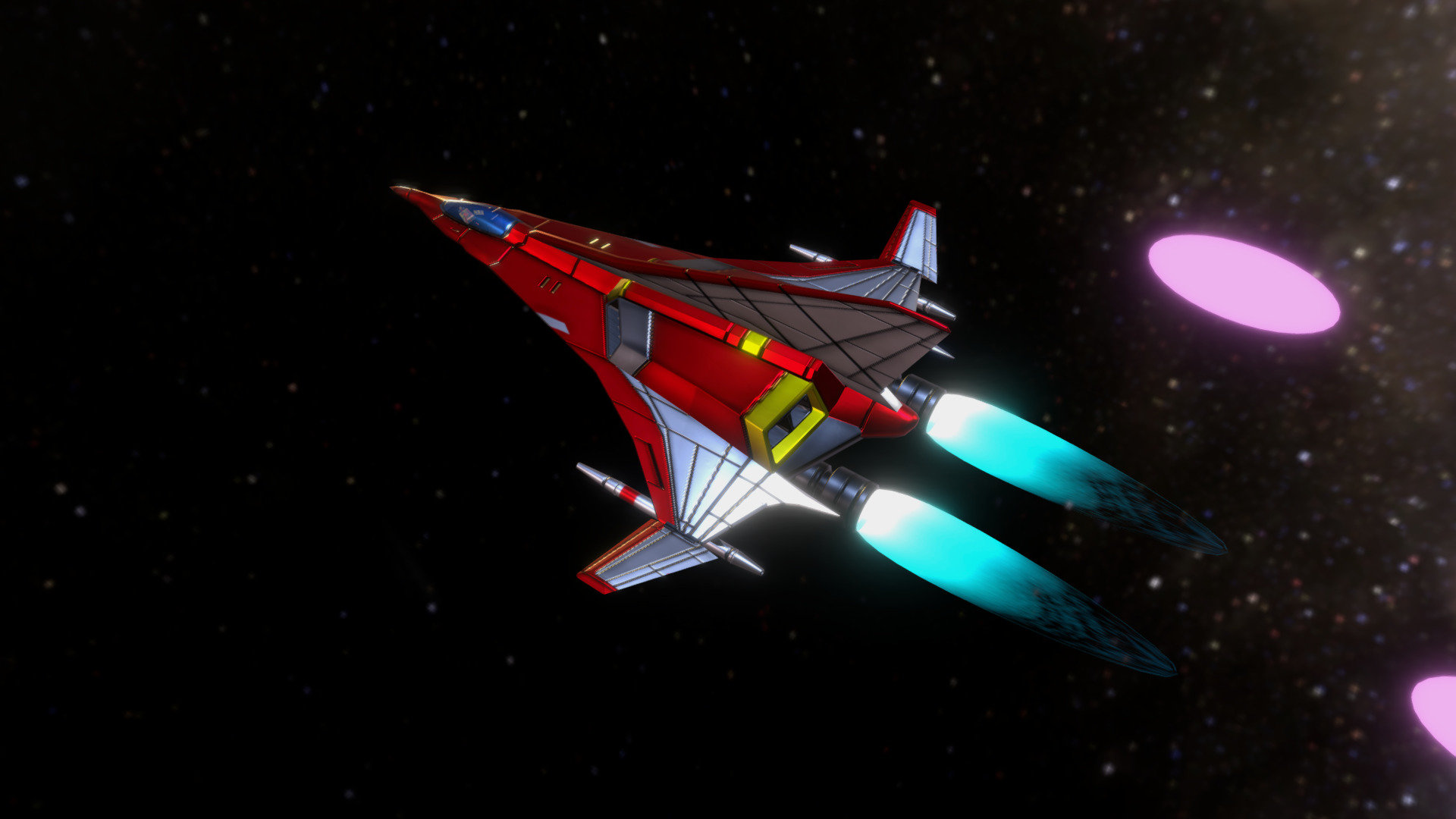 Destroy them all !!

Main Weapon - Energy Impulse Railgun

Secondary Weapon 

Missile - ALCM (air launched cruise missile)

TwinMissile - SRBM (short-range ballistic missile) x2

Ripple - Ring Pulse Laser Gun Lv1 (This Equipment Weapons)

BusterRipple - Ring Pulse Laser Gun Lv2

Laser - Plasma Laser Cannnon Lv1

HyperLaser - Plasma Laser Cannnon Lv2

TwinLaser - Rapid Impulse Laser Gun Lv1

SpearLaser - Rapid Impulse Laser Gun Lv2

Option - Multiple SupportDevice Unit　ｘ4

Force Field - Systemic protection barrier

Special Weapon - Option Shoot - Super Cobra - 3D model by tarrow222 3d model