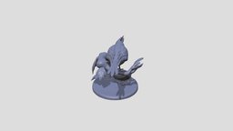 Small Bird on a Branch bird, nature, zbrush