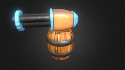 Cartoon Turet castle, toon, defense, normal, cartton, turet, substance-painter-2-e, weapon, render, low-poly, 3dmodel, highpoly