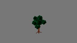 Cartoon tree tree, vegetal, cartoon