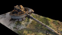 Burned tower of a Russian tank tower, army, cemetery, destroy, carrier, russia, tank, vihicle, ukraine, burn, military, gun, war