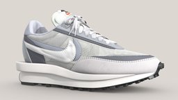 Sacai LD Waffle Summit White shoe, one, style, leather, white, fashion, foot, classic, nike, footwear, casual, suede, waffle, ld, apparel, character, sport, clothing, sacai