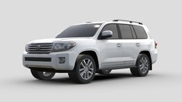 Toyota Land Cruiser 2013 AR/VR, LowPoly 3D Model wheel, truck, transport, urban, automotive, vr, ar, auto, racing-car, motor-vehicle, unity3d, vehicle, lowpoly, gameasset, car, gameready, motor-car, city-props