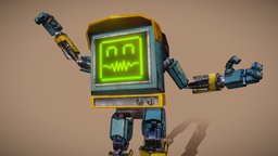 Computer Boy! computer, tv, boy, fbx, robot, screen