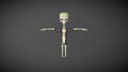 Alien Frank alien, low, poly