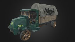 Mack AC Truck wheel, green, truck, bed, orange, tire, trim, vintage, ac, diesel, cabin, oldschool, steering, tyre, collectible, metal, old, engine, moving, canopy, exhaust, carry, mack, dashboard, capacity, glass, car, wood, carraige