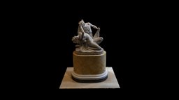 Sathyre and Bacchante louvre, photogrametry, museum, pais, 3d