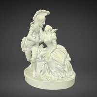 Henri IV et Gabrielle DEstrées scene, ceramic, king, museum, favorite, pau, biscuit, romantic, francecollections, henri, gabrielle, estrees, noai
