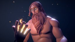 Prometheus greek, prometheus, eevee, greek-mythology, blender, monomyth