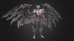 Silver Dragonkin (Mir4) silver, npc, modding, fbx, enemy, dragonkin, free3dmodel, unrealengine, hightpoly, freedownload, fantasycreature, bestiary, character, unity, blender, blender3d, gameasset, animation, monster, 3dmodel, fantasy, dragon, highpoly, wing, 3dmodeldownload, enemydesign, 3dmodelcharacter, 3dmodelrelease
