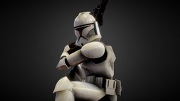 Clone trooper cinema, trooper, armor, fiction, warrior, stormtrooper, soldier, clone, roger, attack, mv, wars, star, maya, model