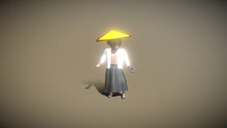 Chinese cartoon guy humanoid, character-model, blender3d, model3d