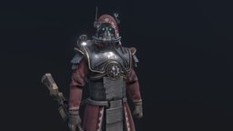 Skitarii Ranger (Remake) warhammer, 40k, rifle, marine, games, warrior, mars, guard, source, ranger, priest, cyborg, warhammer40000, adeptus, mechanicus, legio, skitarii, character, 3d, scifi, workshop, robot, space, industrial, warhammer40k, cybernetica