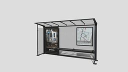 bus stop transport, bus, city, street, busstopstation