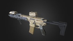 SIG MCX VIRTUS SBR 5.56 rifle, scope, aimpoint, assaultrifle, assault-rifle, rifles, cqb, weapons3d, pmag, optical-sight, cqbr, reddot-scope-reflex, weapon, gameasset, 3dmodel, gun, guns, gameready, mcx, sig_sauer, utg, anpeq15, mcx_virtus, mcx_virtus_sbr, anpeq