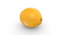 Ripe Lemon food, fruit, kitchen, yellow, lemon, photogrammetry, model-126