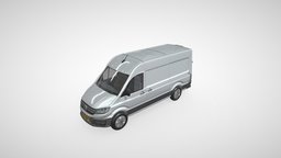Volkswagen Crafter Van transportation, archviz, van, volkswagen, automotive, interiordesign, vehicledesign, crafter, 3dmodel, sketchfab, fleetmanagement, commercialvehicle, carpresentation, volkswagencrafter