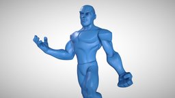 Infinidude Pose A custom, figure, 3dprintable, hero, printable, customizable, heroic, forprint, characterbase, basecharacter, basemale, 3dprint, male